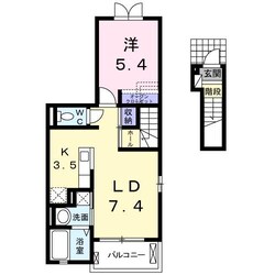 南浦和駅 徒歩14分 2階の物件間取画像